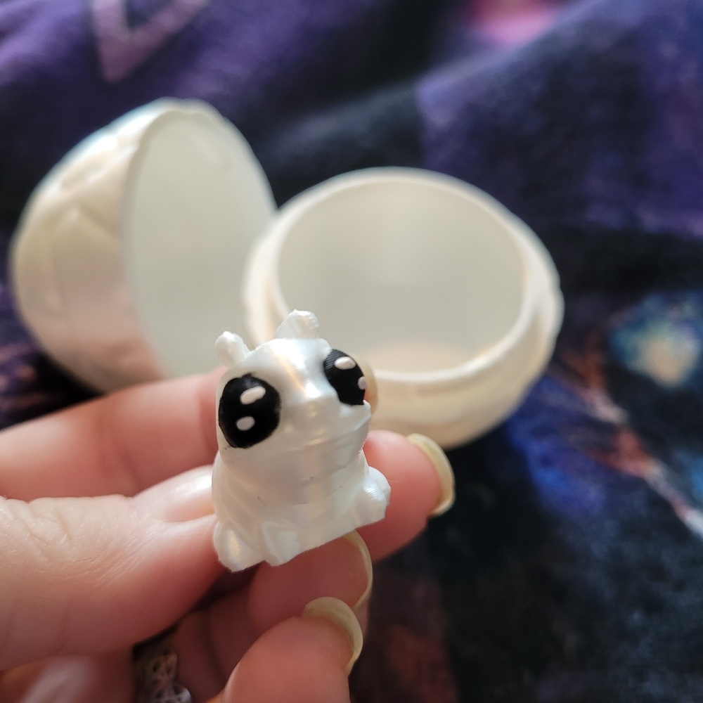 🌹Buy 1 Get 1 Free🌹 Hand Crafted White Catapiller  Toy with Black Eyes